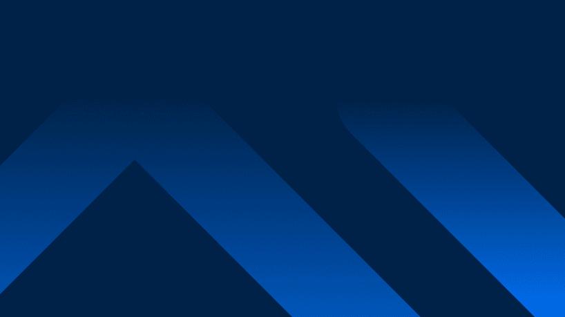 Abstraktes Muster aus blauen diagonalen Balken und pinken Kreisen auf dunkelblauem Hintergrund