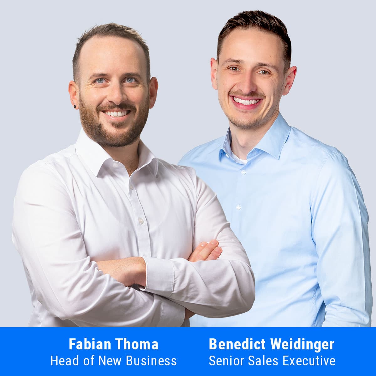 Fabian Thoma und Benedict Weidinger, Referenten eines Webinars