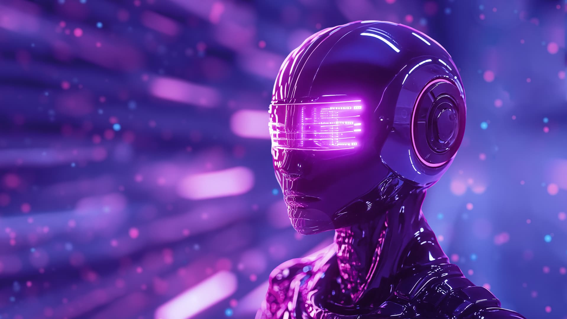 Futuristischer Roboter als Symbol für Proactive Endpoint Operations