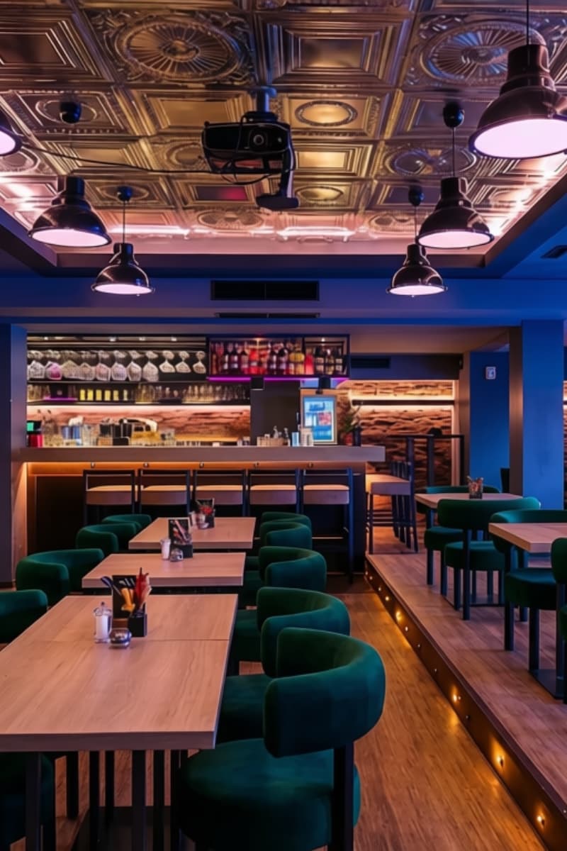 Modernes Restaurant als Veranstaltungsort für das Pre-Launch Event des baramundi Proactive Hub