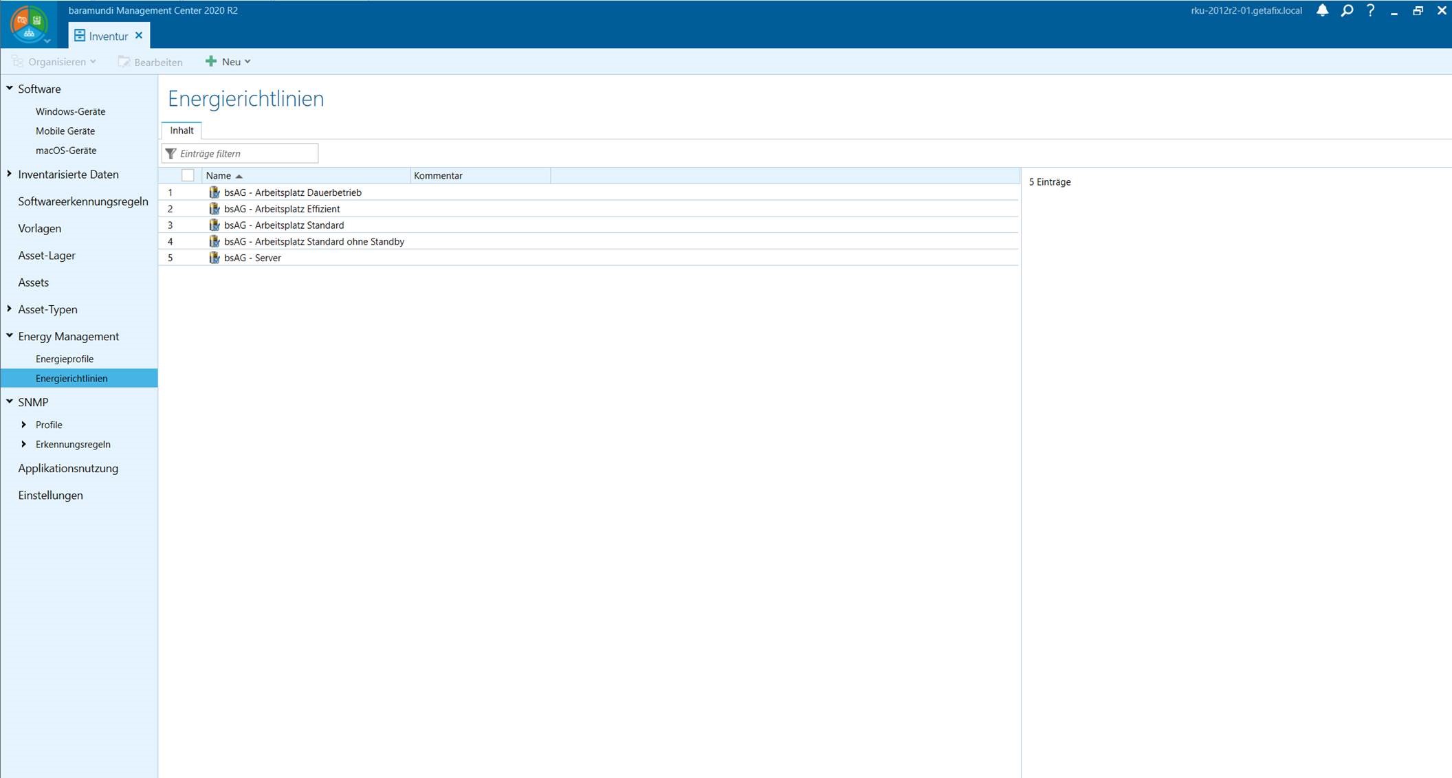 Energy guidelines for optimized energy consumption in IT