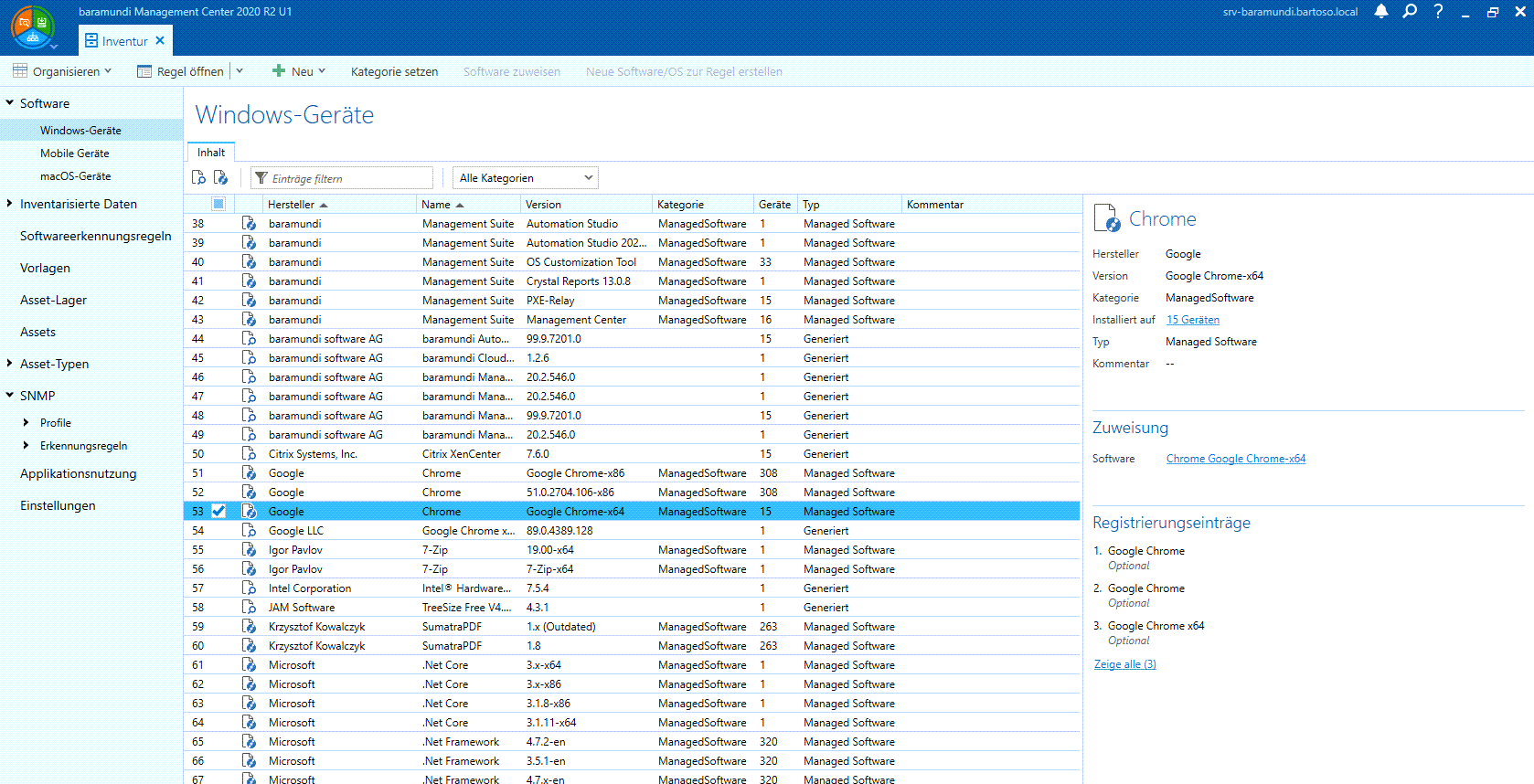 Inventory of Windows endpoints