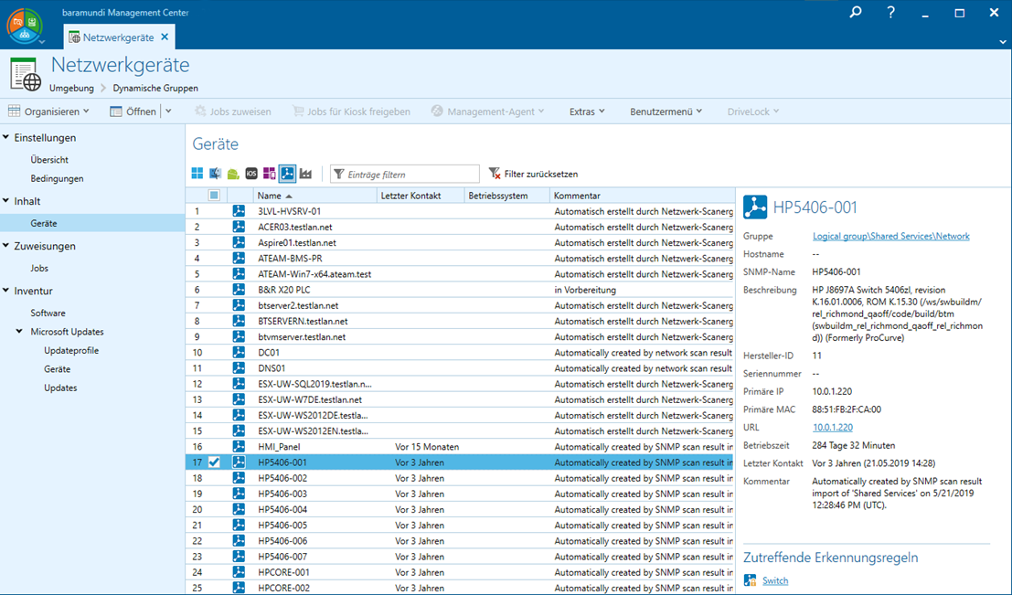 SNMP Geräte schnell und einfach inventarisieren