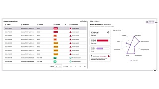 Preview of the Risk Analysis in the baramundi Proactive Hub