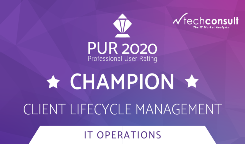 baramundi as "Champion" for Client Lifecycle Management - techconsult PUR IT-Operations