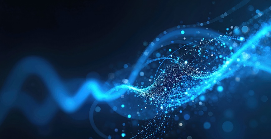 Abstract blue light streaks data flow on black background. Communication tech, data traffic concept. Digital network lines, wave cyber mobile wireless info transfer system. Abstract blue light streaks data flow on black background. Communication tech, data traffic concept. Digital network lines, wave cyber mobile wireless info transfer system.