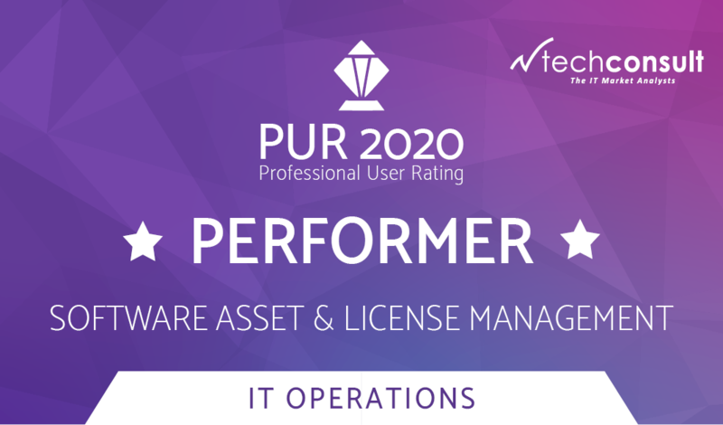 baramundi as "Performer" for Software Asset & License Management - techconsult PUR IT-Operations