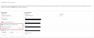 Benachrichtigungen bei nicht verarbeiteten E-Mails