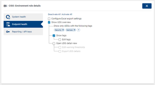 Individual configuration of permissions for user roles