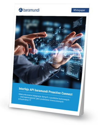 Okładka whitepapera „baramundi Proactive Connect API”