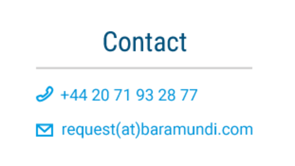 Contact baramundi Contact baramundi